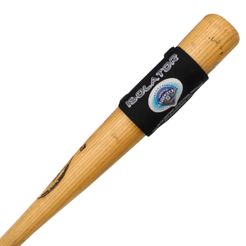 Isolator Pad on a baseball bat Isolator Pad on a baseball bat