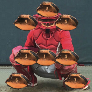 Pro Command Pitching Target (Life Size Catcher!) - Catcher In Red