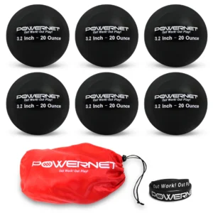 3.2 Inch Weighted Training Balls 20oz Black
