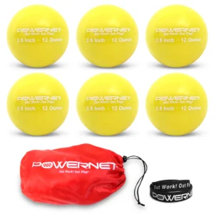 PowerNet 2.8 Inch Weighted Balls 12oz Yellow