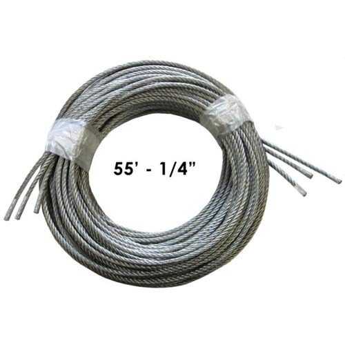 Cable Kit for Batting Cages 55ft 1/4 Cable Kit for Batting Cages 55ft 1/4