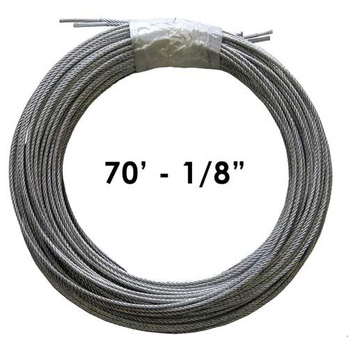 Cable Kit for Batting Cages 70ft 1/8 Cable Kit for Batting Cages 70ft 1/8