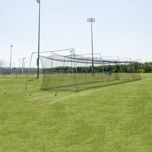 Batting Cage #24 Net with Cable Frame - 30' x 12' x 10' Batting Cage #24 Net with Cable Frame - 30' x 12' x 10'