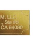 3"x1" Solid Brass Plate