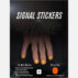 Signal Stickers for Baseball Catchers Orange
