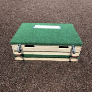 6 Inch Tall Extra Wide Portable Pitching Mound Wheels Bottom
